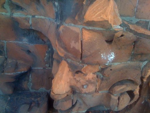 brick carving restore